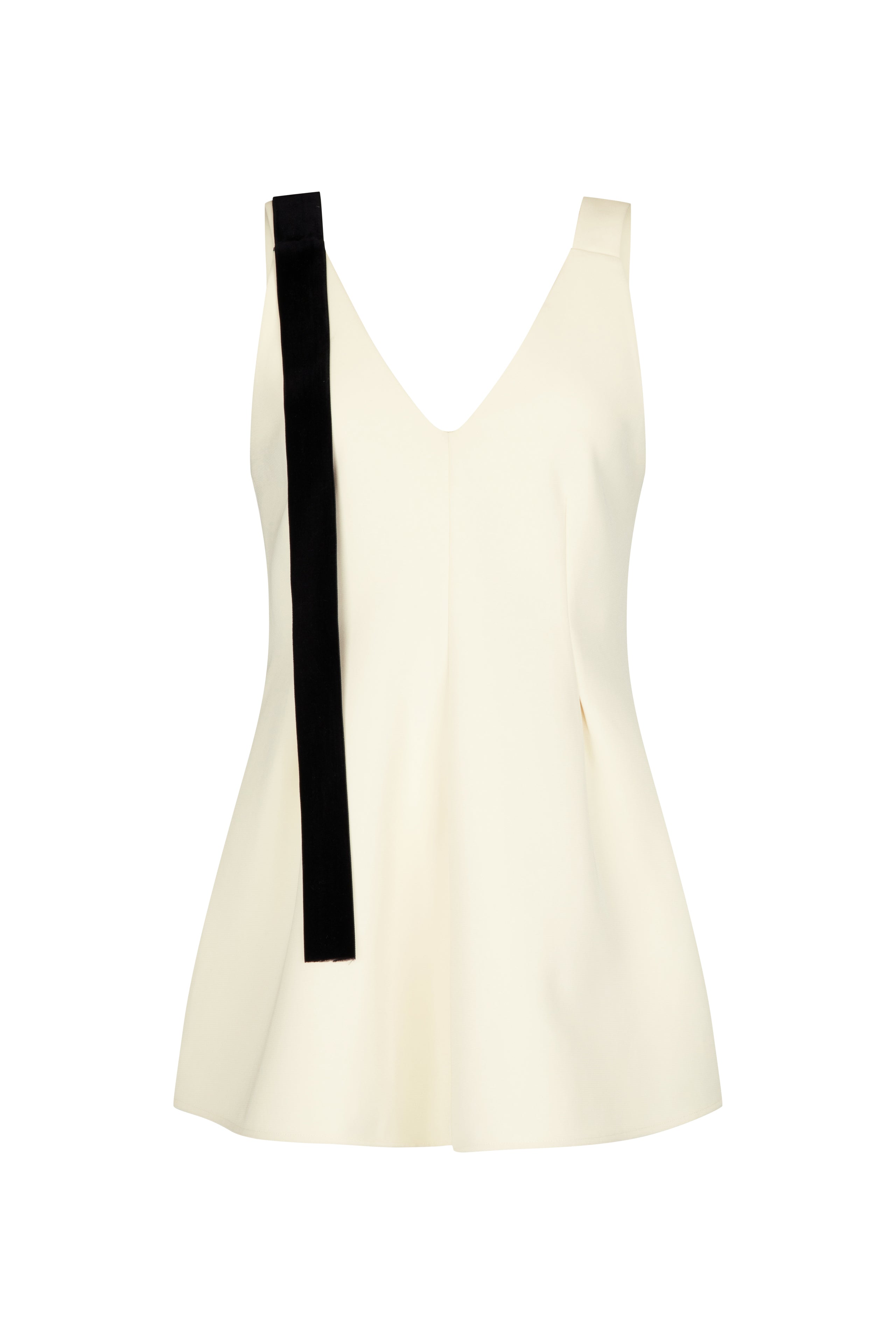 Lucinda Top in Bonded Suiting