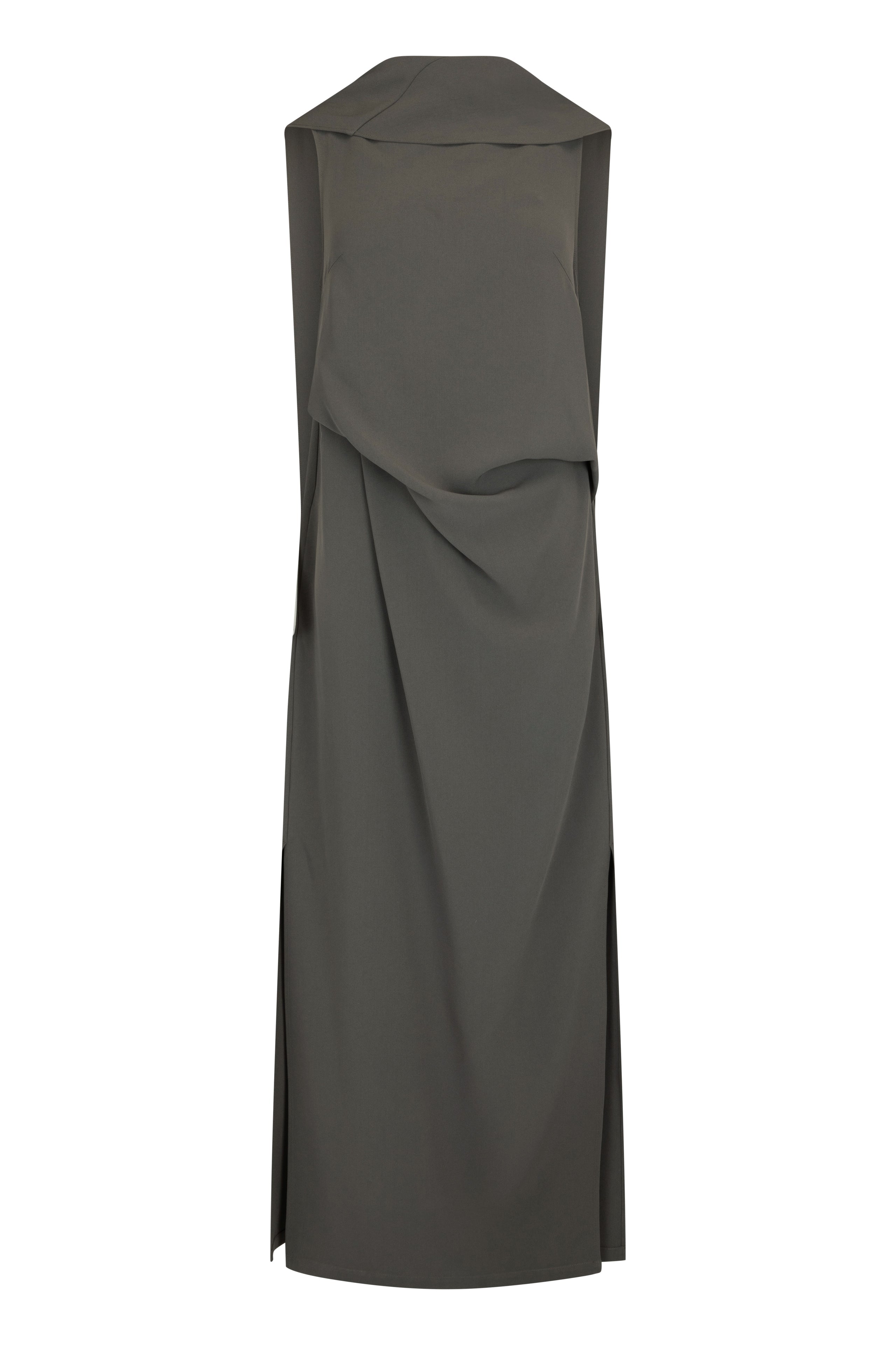Laro Dress in Drape Suiting