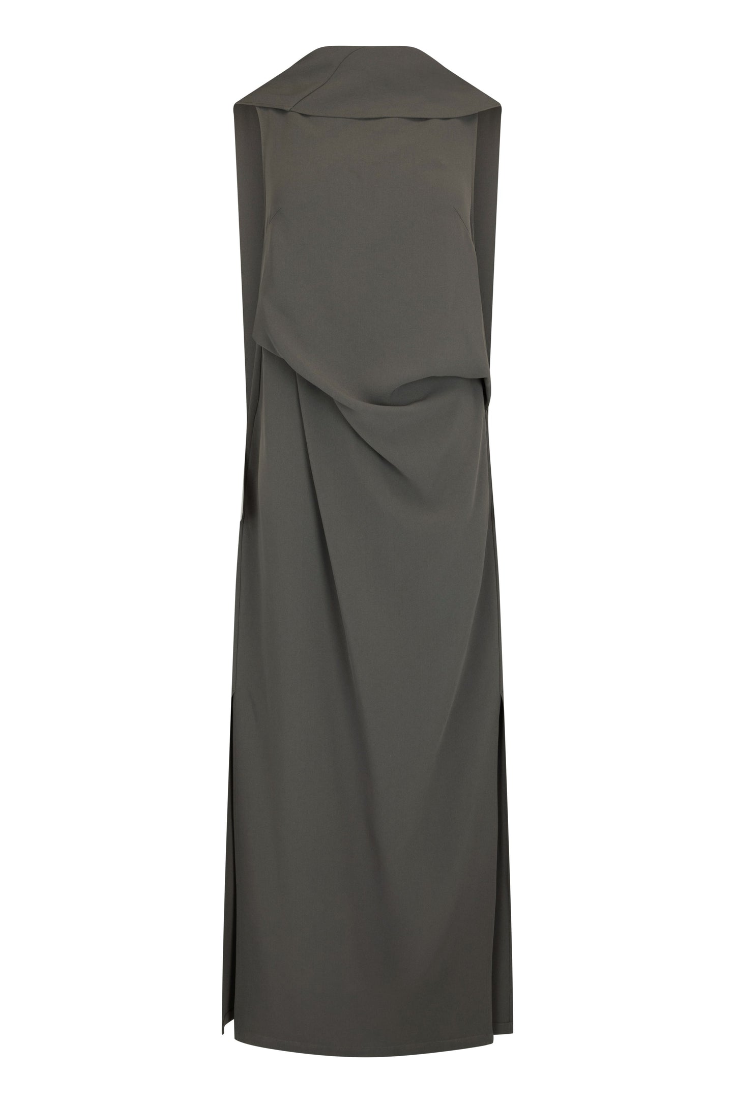 Laro Dress in Drape Suiting