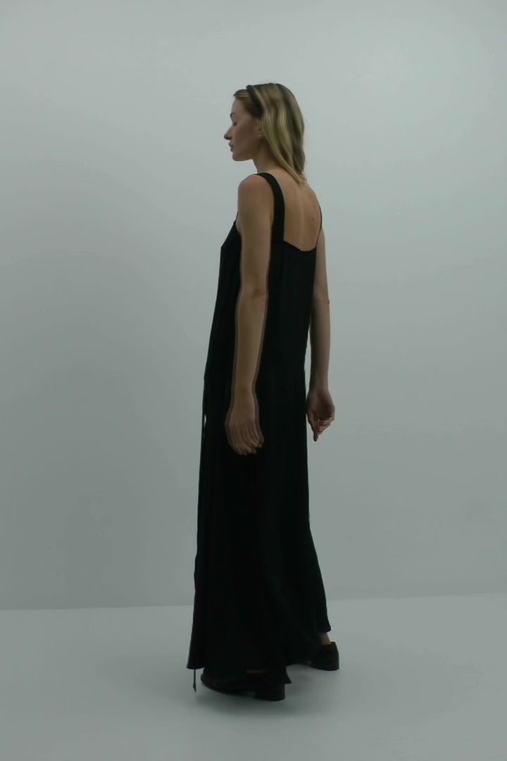 Wexer Dress in Jacquard Satin – Harris Tapper