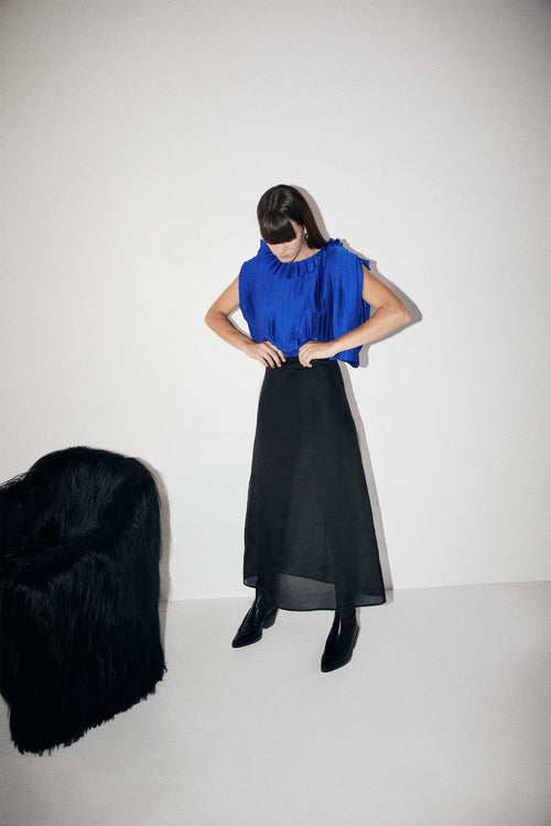 Agnes Skirt Black Organza